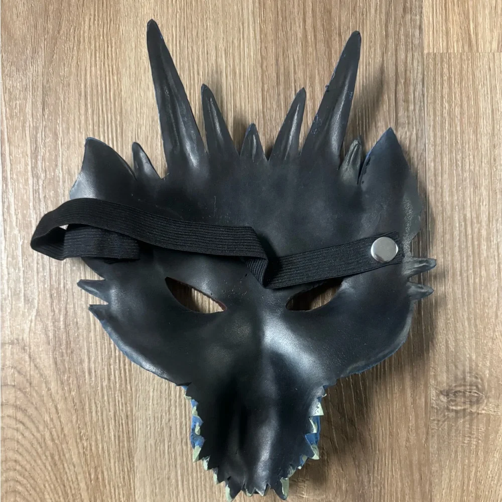 Hms Mythical Purple Dragon Mask Soft Adult Costume Accessory Size One Size